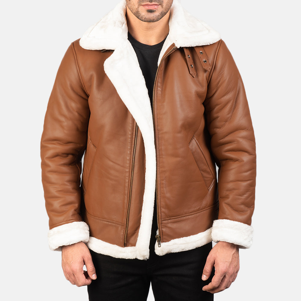 
Francis B-3 Černá Kožená bomber bunda pro Pány – alternate product view 1