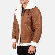 
Francis B-3 Černá Kožená bomber bunda pro Pány – alternate product view 2