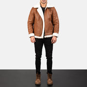 
Francis B-3 Černá Kožená bomber bunda pro Pány – alternate product view 3