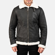 
Francis B-3 Černá Kožená bomber bunda pro Pány – alternate product view 4