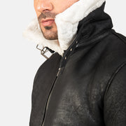 
Francis B-3 Černá Kožená bomber bunda pro Pány – alternate product view 6