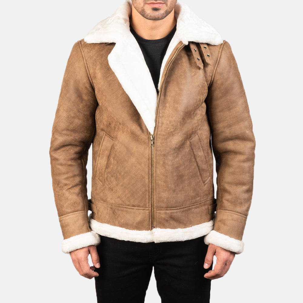 
Francis B-3 Černá Kožená bomber bunda pro Pány – alternate product view 1