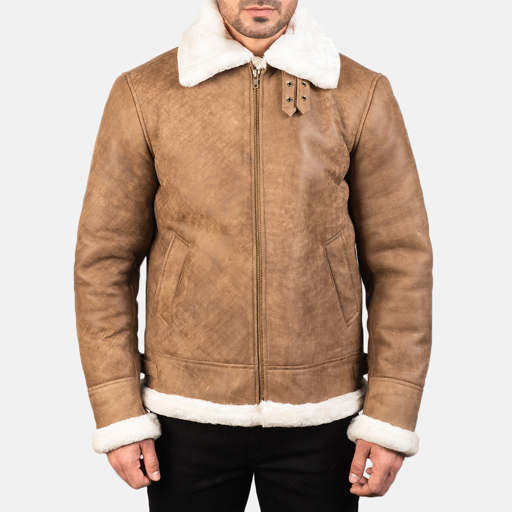 
Francis B-3 Černá Kožená bomber bunda pro Pány – alternate product view 4
