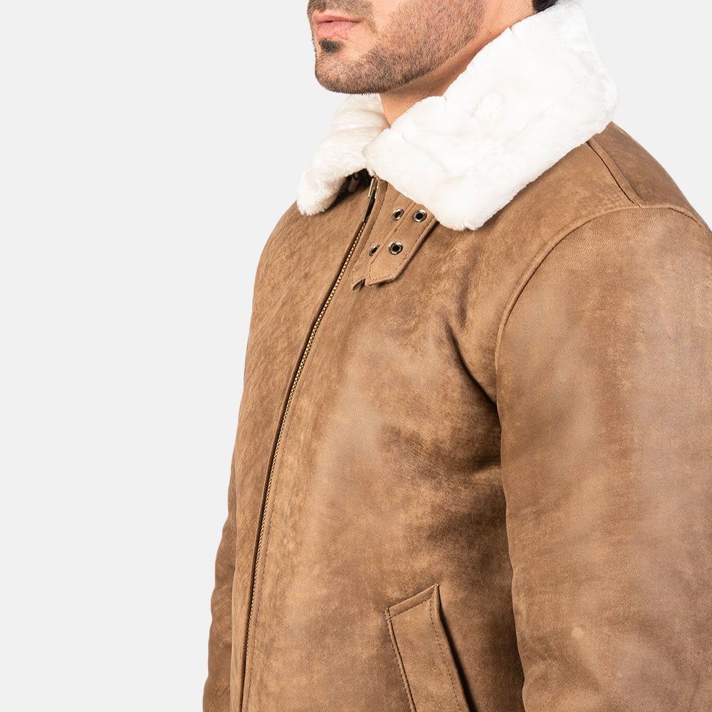 
Francis B-3 Černá Kožená bomber bunda pro Pány – alternate product view 6