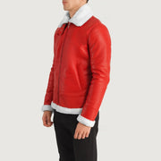
Francis B-3 Černá Kožená bomber bunda pro Pány – alternate product view 2