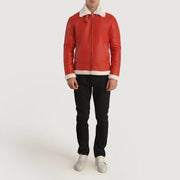
Francis B-3 Černá Kožená bomber bunda pro Pány – alternate product view 3