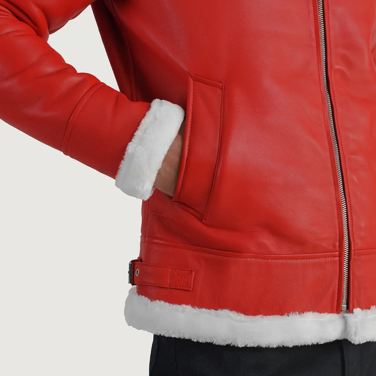 
Francis B-3 Černá Kožená bomber bunda pro Pány – alternate product view 6