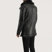 Authentic Sheepskin Leather with Semi-aniline Finish Grain Texture & Heavy-Duty Seam Stitching Detail