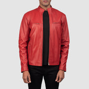 Ionic Leather Biker Jacket – alternate product view 1
