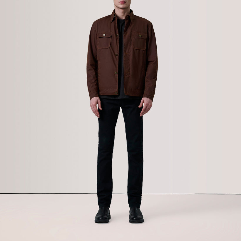 Irwin Hnědá Waxed Canvas Field Kožená bunda pánská