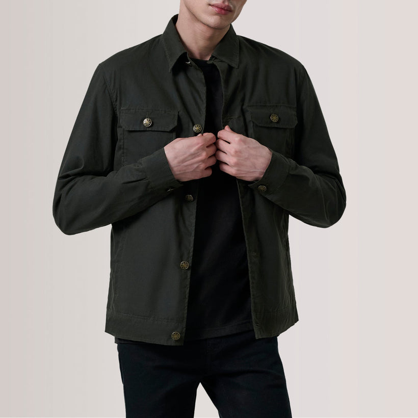 Irwin Olive Waxed Canvas Field Kožená bunda pánská