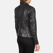 Kelsee Leather Biker Jacket – alternate product view 5