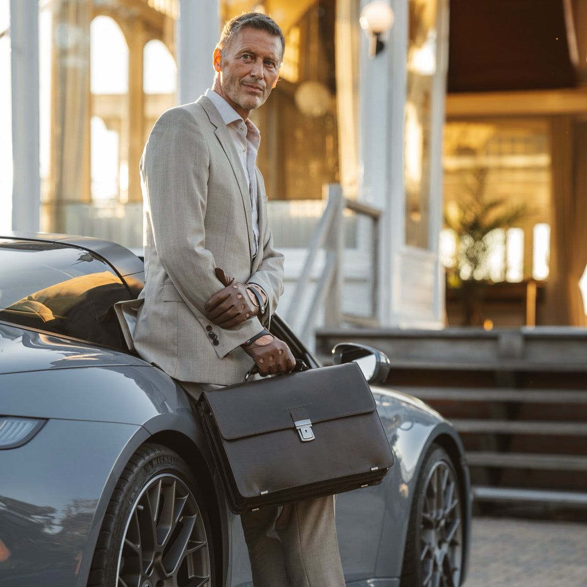 
Salvatore Pravá plnolícová kůže Briefcase pro Pány – alternate product view 3