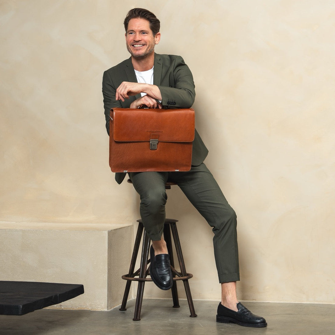 
Salvatore Pravá plnolícová kůže Briefcase pro Pány – alternate product view 3