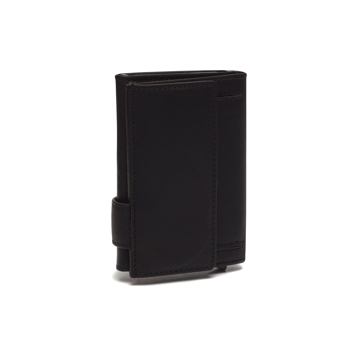 
Classic 100% Full-Grain Leather Card Holder - Zadní pohled se zesílenými koženými popruhy