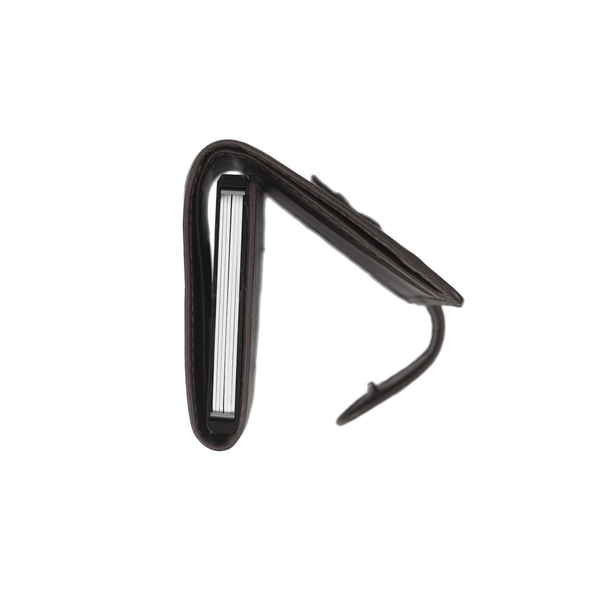 
Brown Leather Card Holder Leicester, detail view 3