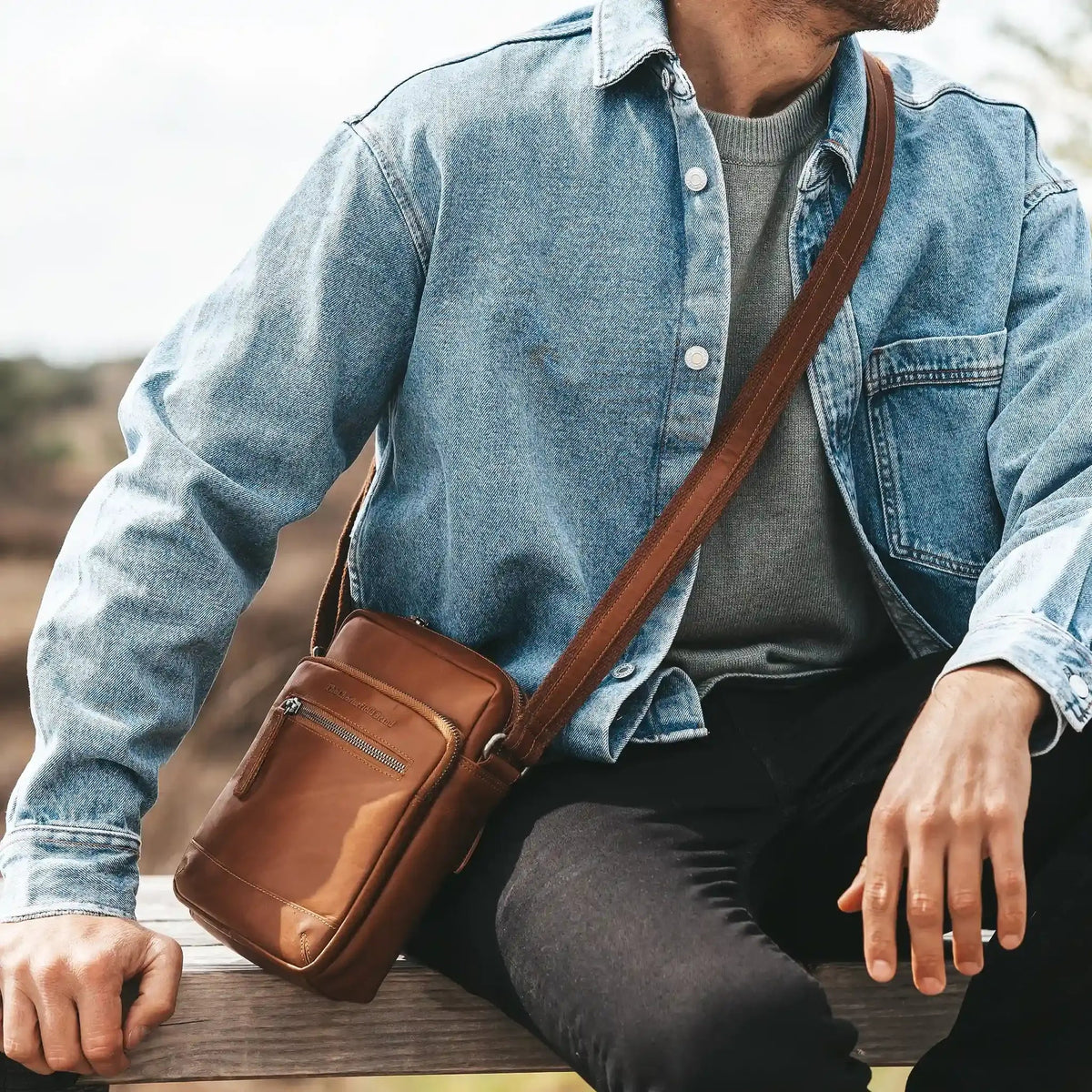 
Birmingham Kožená crossbody taška – alternate product view 3