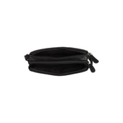
Solid Antique Brass Hardware & Heavy-Duty Dual Zipper Detail on Ellon Kožená crossbody taška
