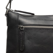 
Faro Kožená crossbody taška - Strukturovaný boční profil ukazující hloubku a kapacitu