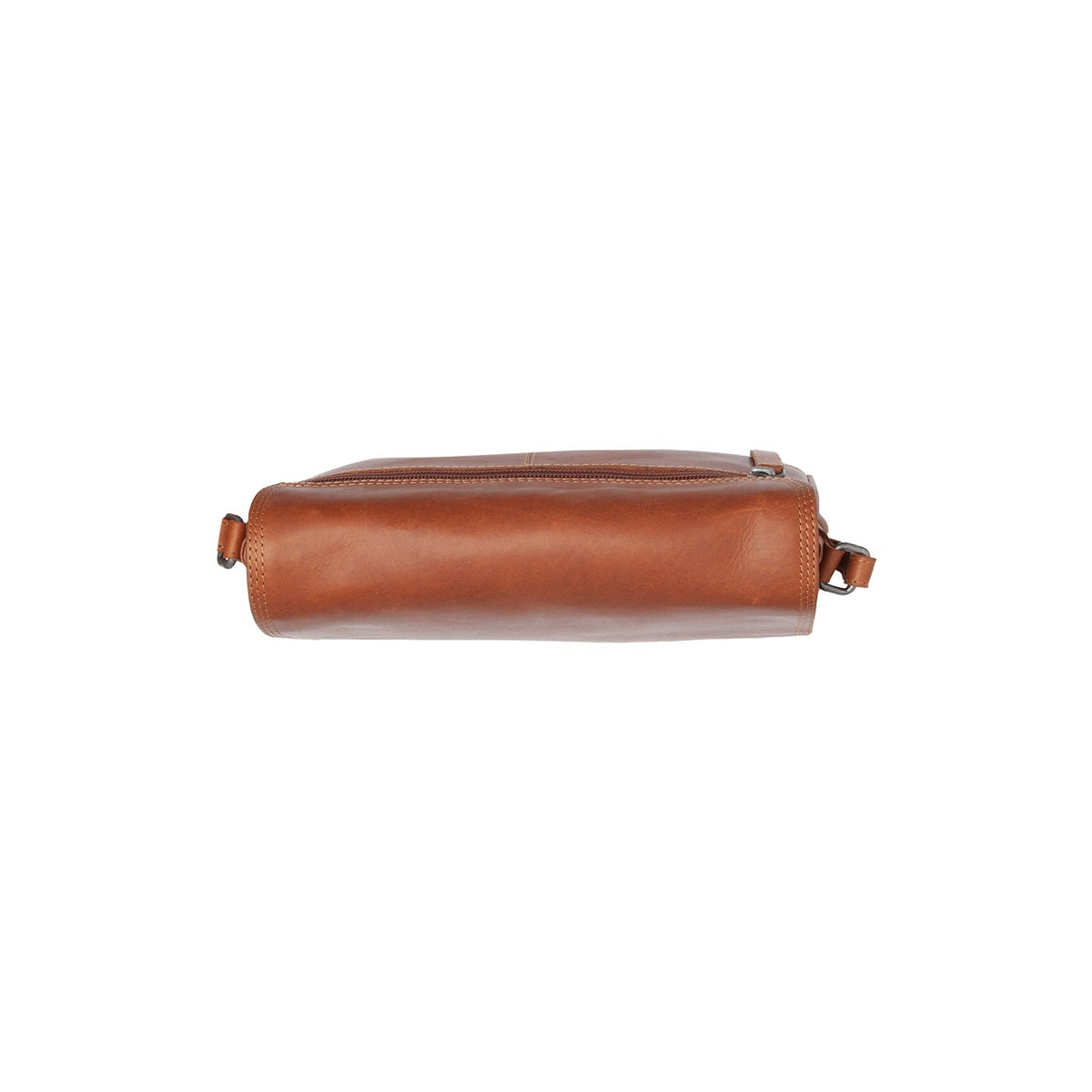 Cognac Leather Crossbody Bag Forano, detail view 1