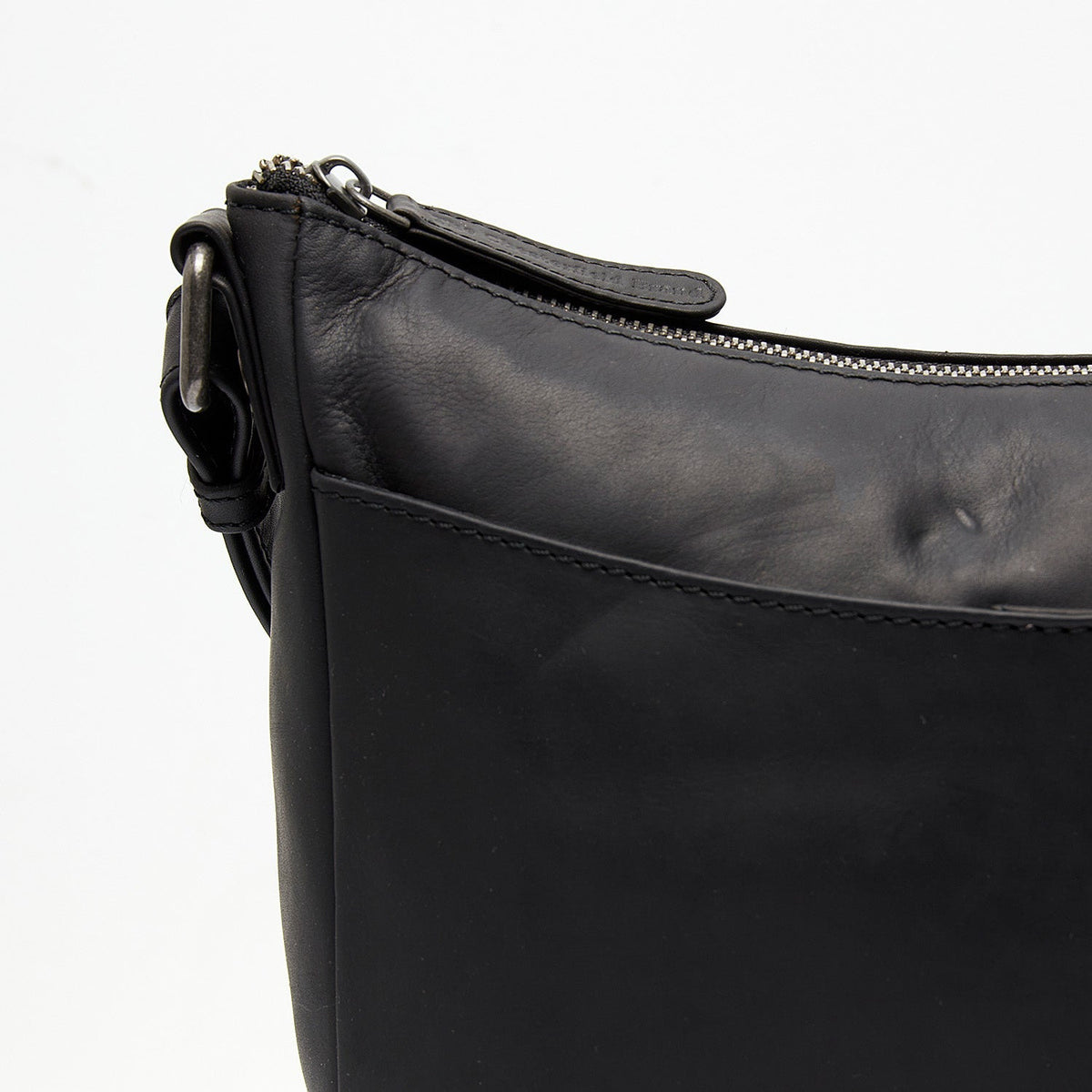 
Classic 100% Full-Grain leather Bag - Zadní pohled se zesílenými koženými popruhy