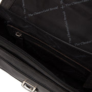
Solid Antique Brass Hardware & Heavy-Duty Dual Zipper Detail on Lucca Kožená crossbody taška