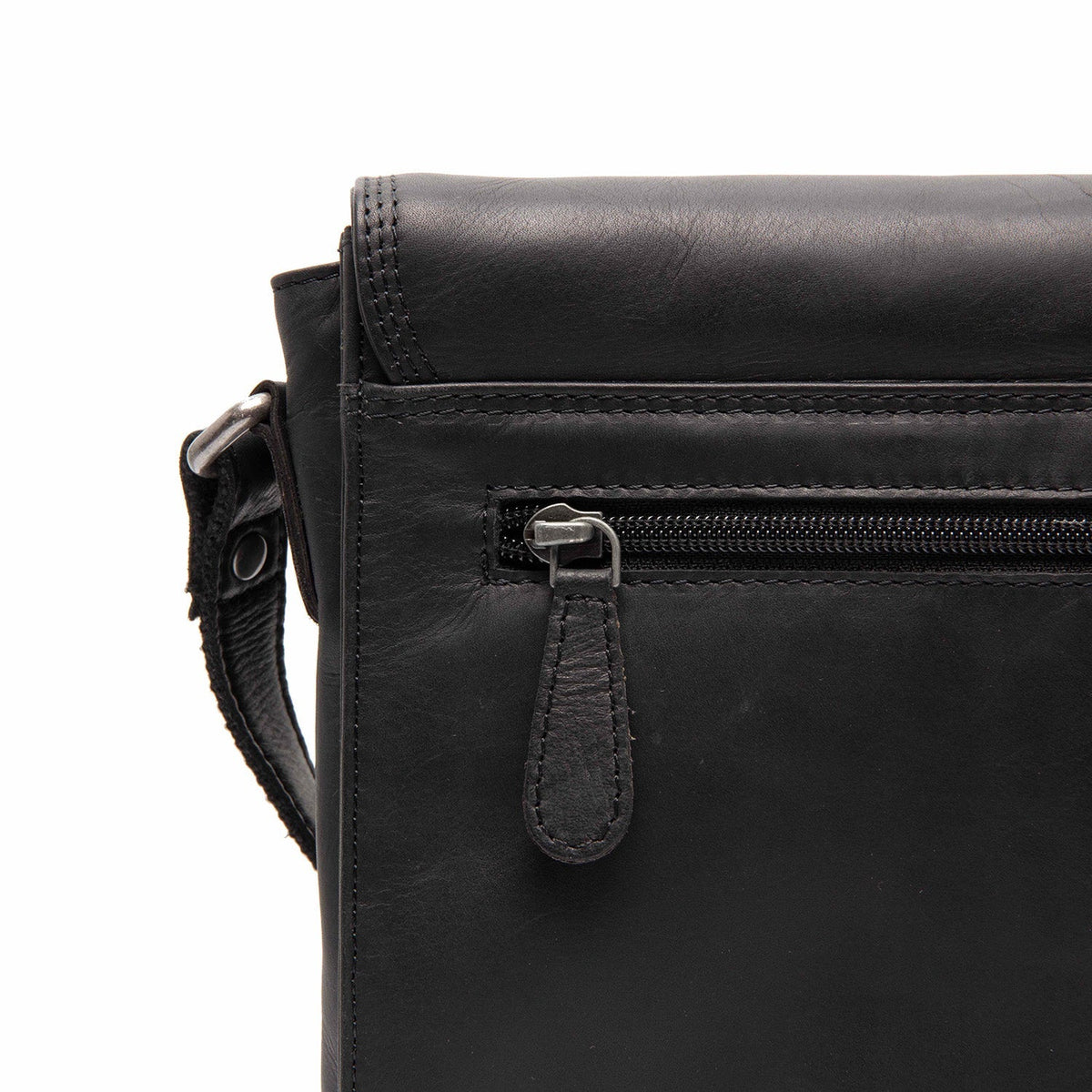 
Lunor Kožená crossbody taška - Strukturovaný boční profil ukazující hloubku a kapacitu