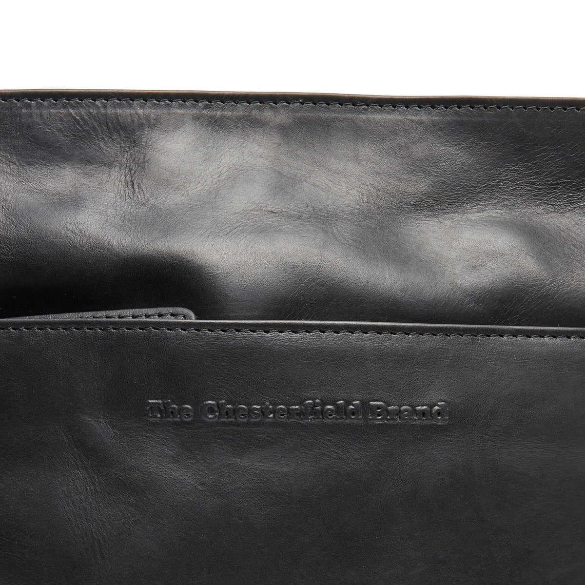 
Classic 100% Full-Grain leather Bag - Zadní pohled se zesílenými koženými popruhy
