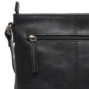 
Lunton Kožená crossbody taška - Strukturovaný boční profil ukazující hloubku a kapacitu