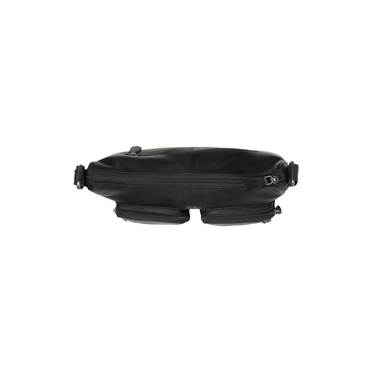 Valenora Plnolícová kůže Crossbody taška - Structured Side Profile Showing Gusset Depth &amp; Expansion Capacity