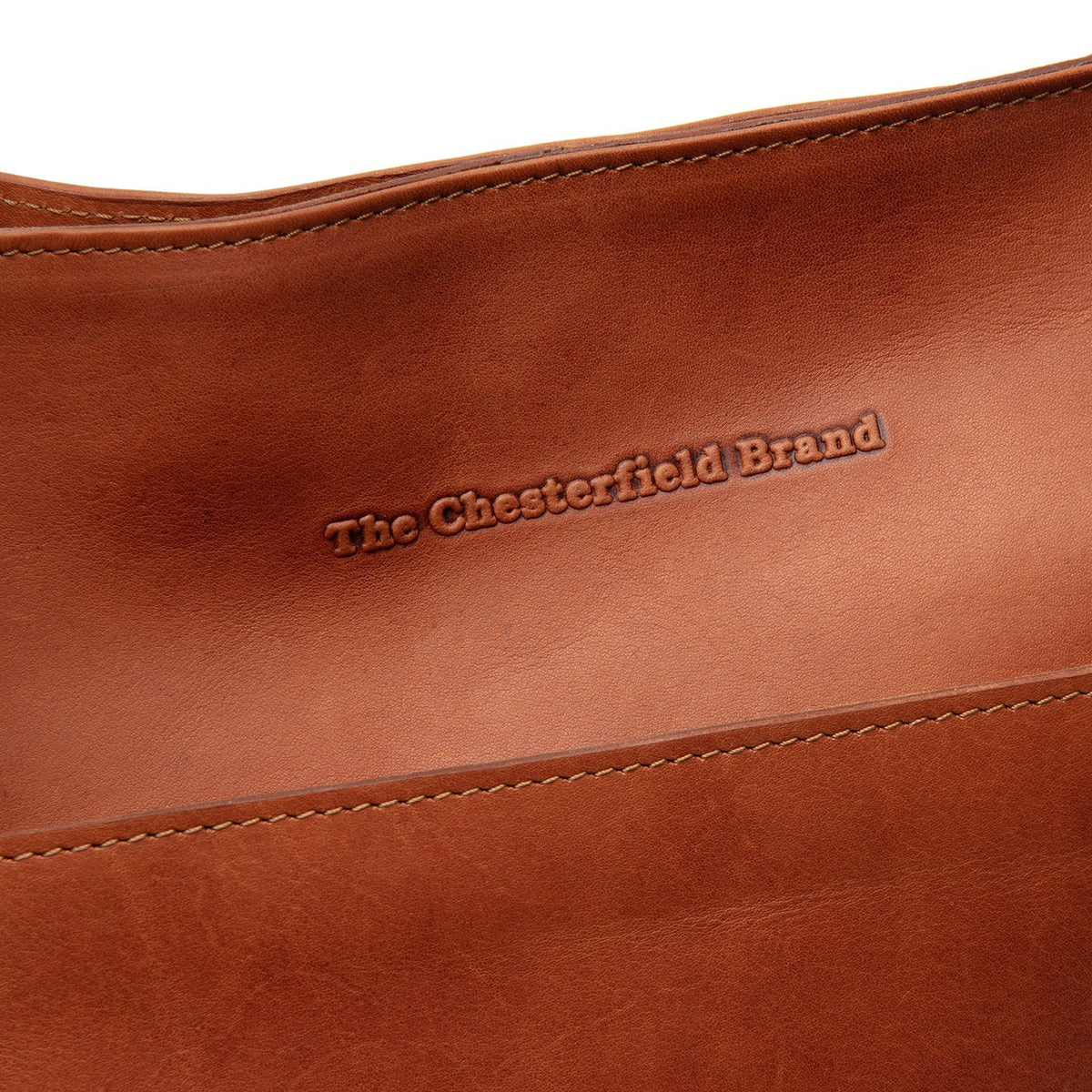 Cognac Leather Handbag Fioline, detail view 3
