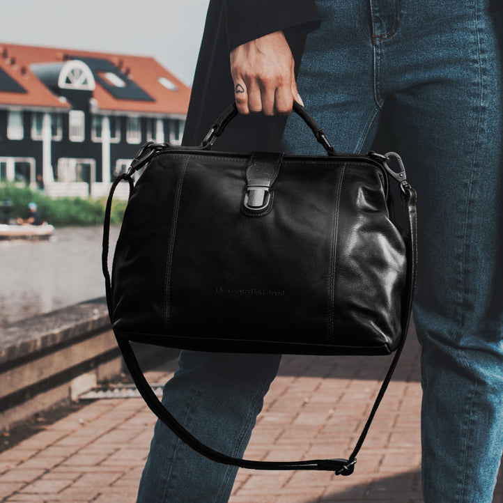 Shaun Full-Grain Leather Handbag dámská