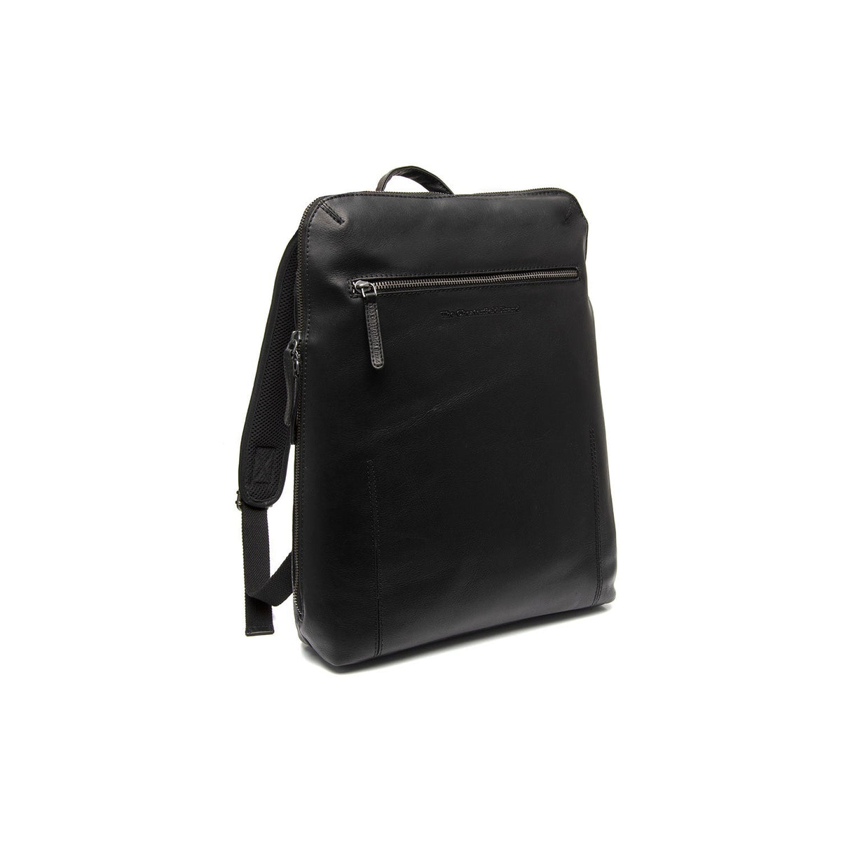 Filmore Full-Grain Leather Laptop Backpack ze 100% klasické plnolícové kůže - Full Exterior Přední pohled a přiléhavá silueta | Koupit online