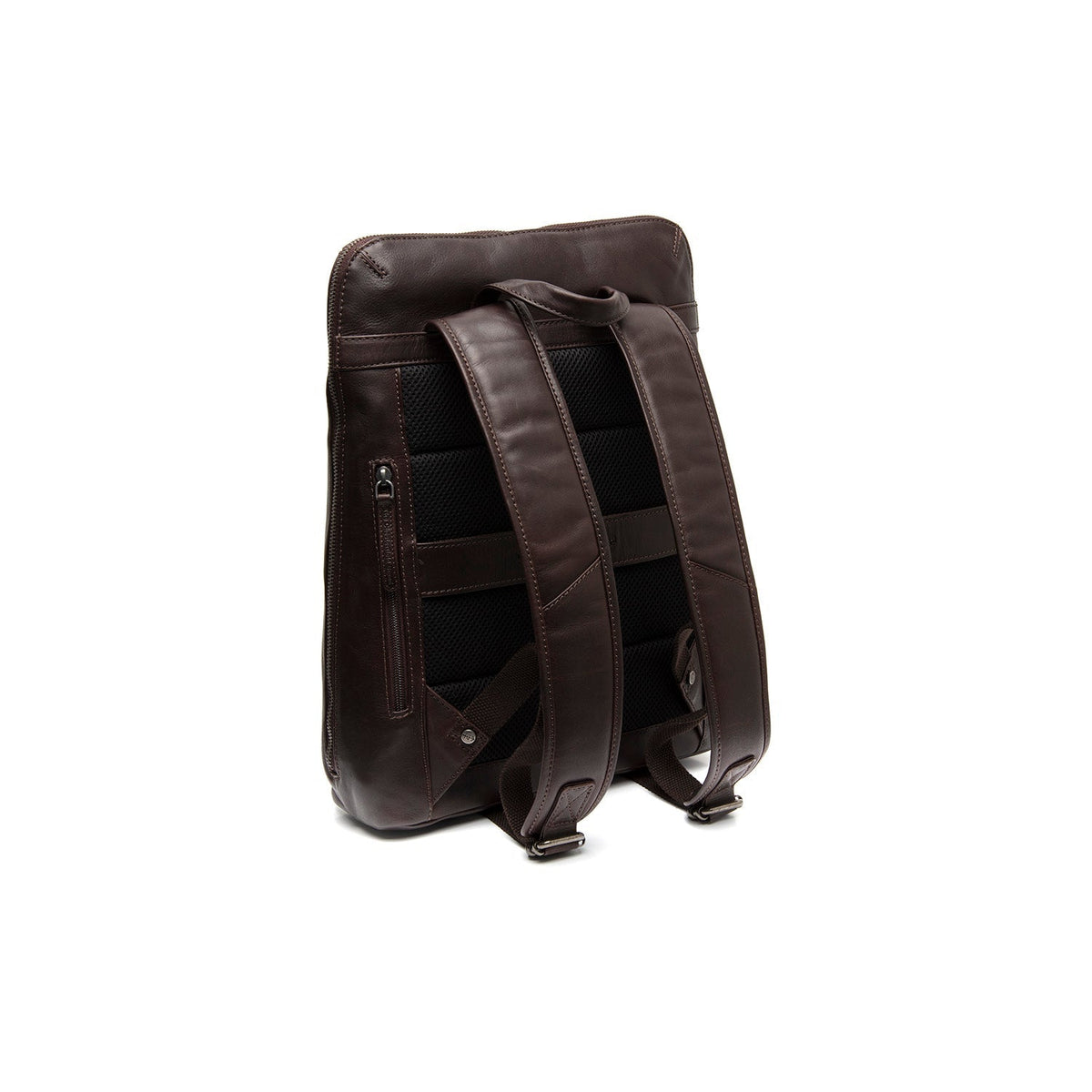 
Brown Leather Laptop Backpack Filmore, detail view 4