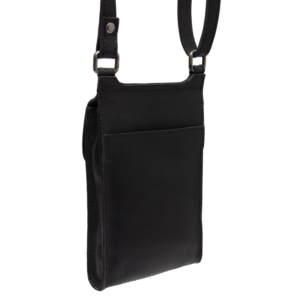 
Tailored Rib Cuffs & Hem Craftsmanship Construction Detail on Nebra Pravá plnolícová kůže Phone Bag