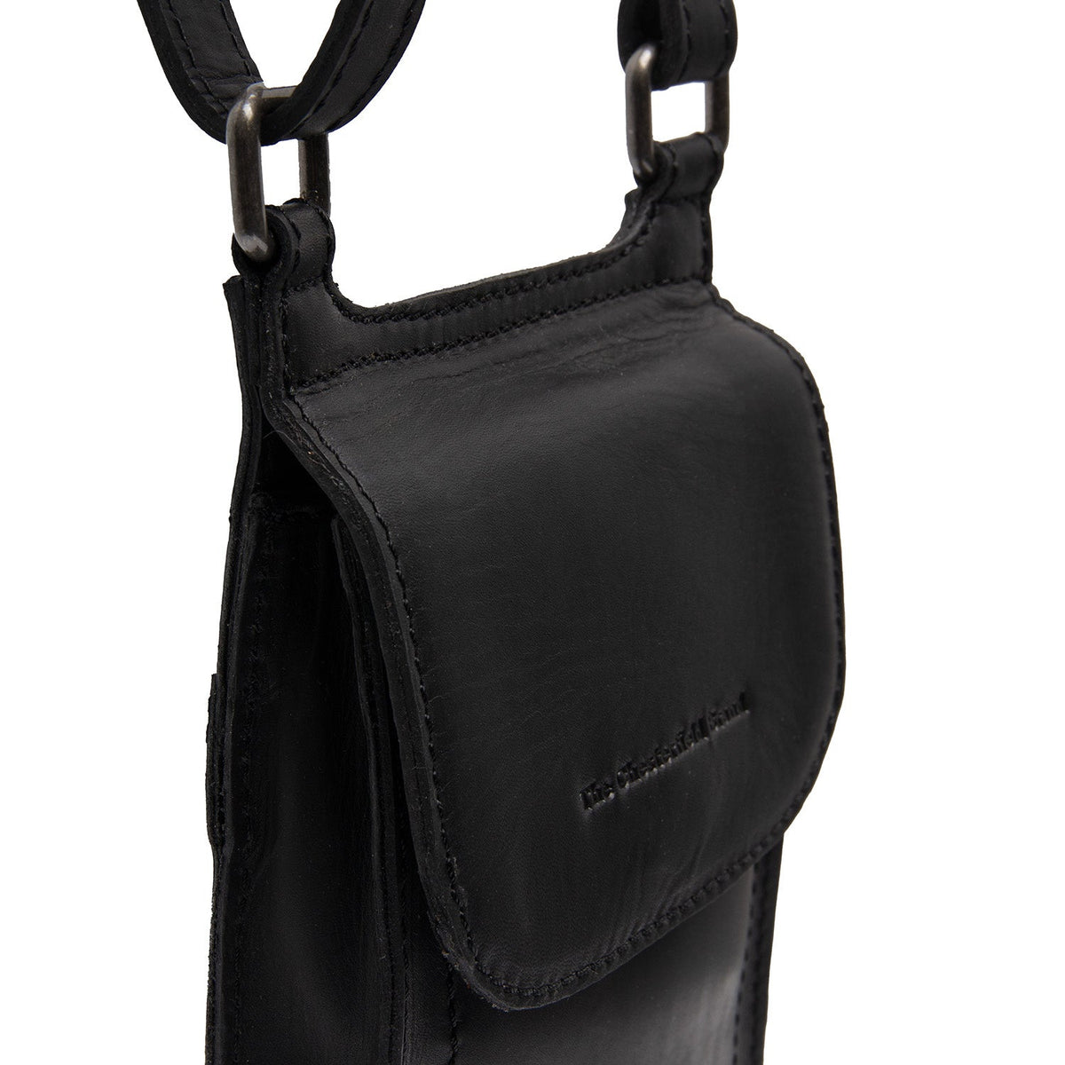 
Nebra Pravá plnolícová kůže Phone Bag - Boční pohled ukazující ergonomický střih rukávů