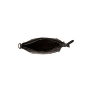 Jen Full-Grain Leather Shoulder Bag - Structured Side Profile Showing Gusset Depth &amp; Expansion Capacity