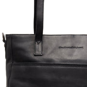 
Classic 100% Full-Grain leather Bag - Zadní pohled se zesílenými koženými popruhy