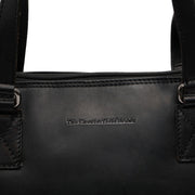 Classic 100% Full-Grain leather Bag - Rear Perspective Showing Reinforced Leather Straps &amp; Stitching