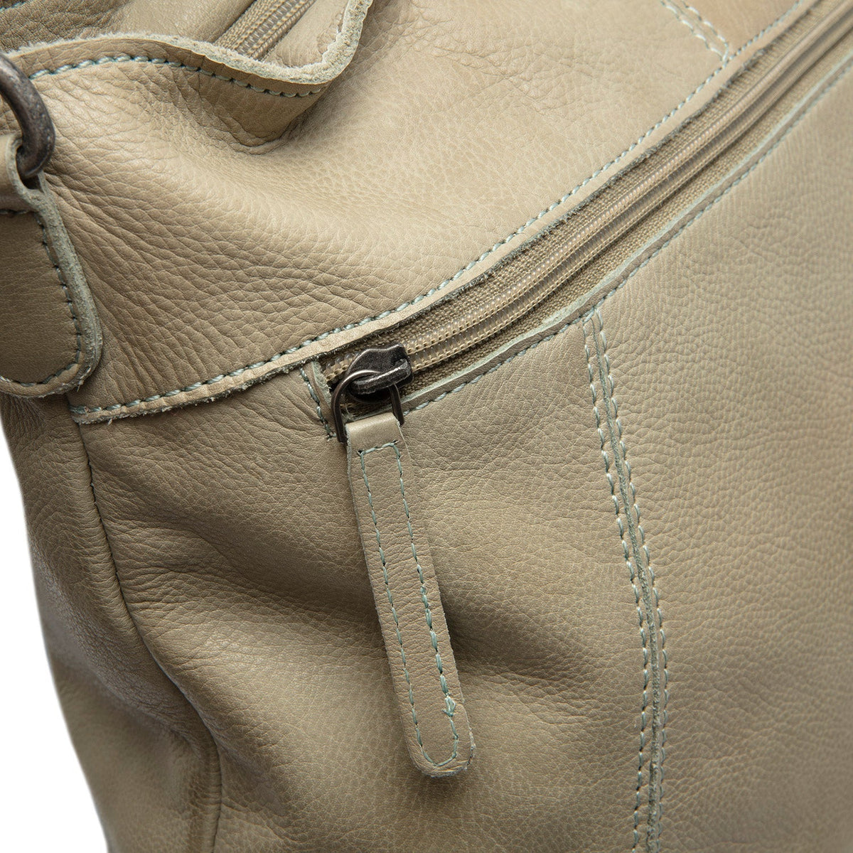 Classic 100% Full-Grain leather Bag - Zadní pohled se zesílenými koženými popruhy