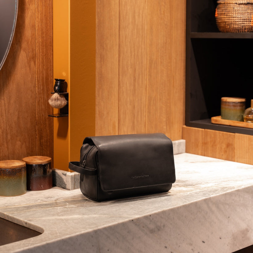 Rosario Full-Grain Leather Toiletry Bag dámská