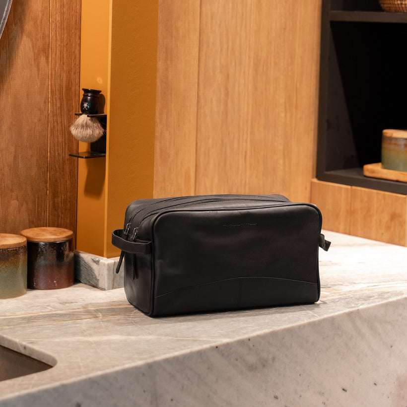 Stefan Full-Grain Leather Toiletry Bag dámská