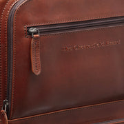 
Detailní pohled of Classic Collar & Heavy-Duty Zipper Hardware on Leather Trolley San Marino pro Dámy pro Dámy