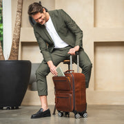 
Leather Trolley San Marino pro Dámy pro Dámy - Boční pohled ukazující ergonomický střih rukávů