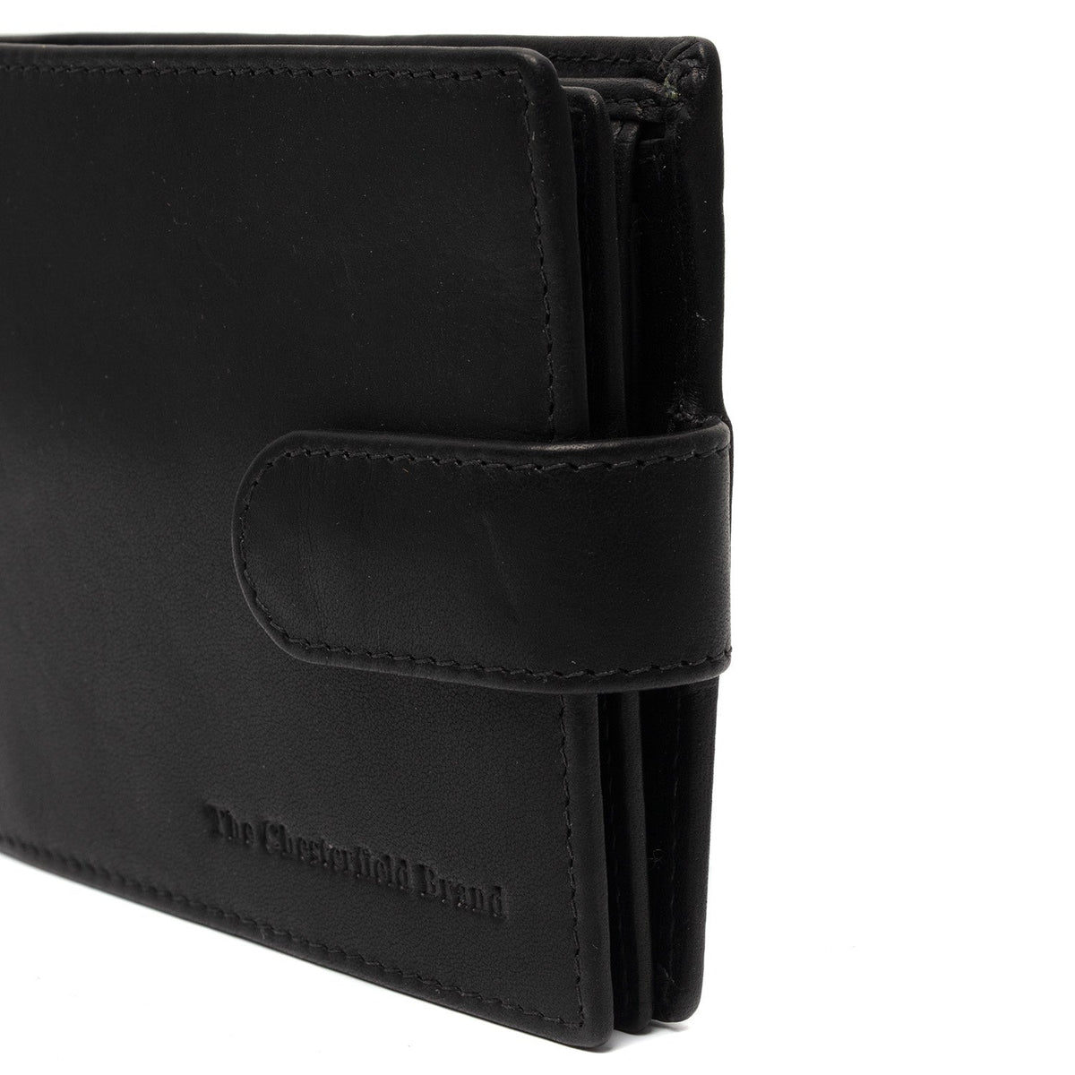 Curtis Full-Grain Leather Wallet - Structured Side Profile Showing Gusset Depth &amp; Expansion Capacity