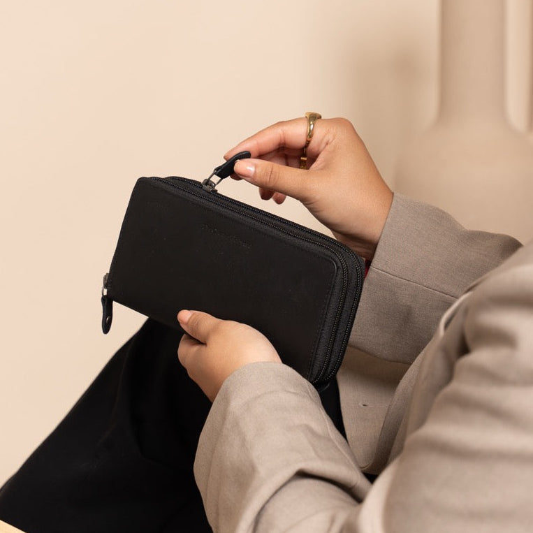 Hadley Full-Grain Leather Wallet dámská