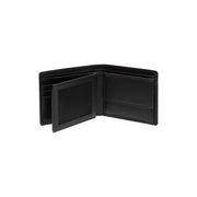 Solid Antique Brass Hardware &amp; Heavy-Duty Dual Zipper Detail on Stephens Full-Grain Leather Wallet