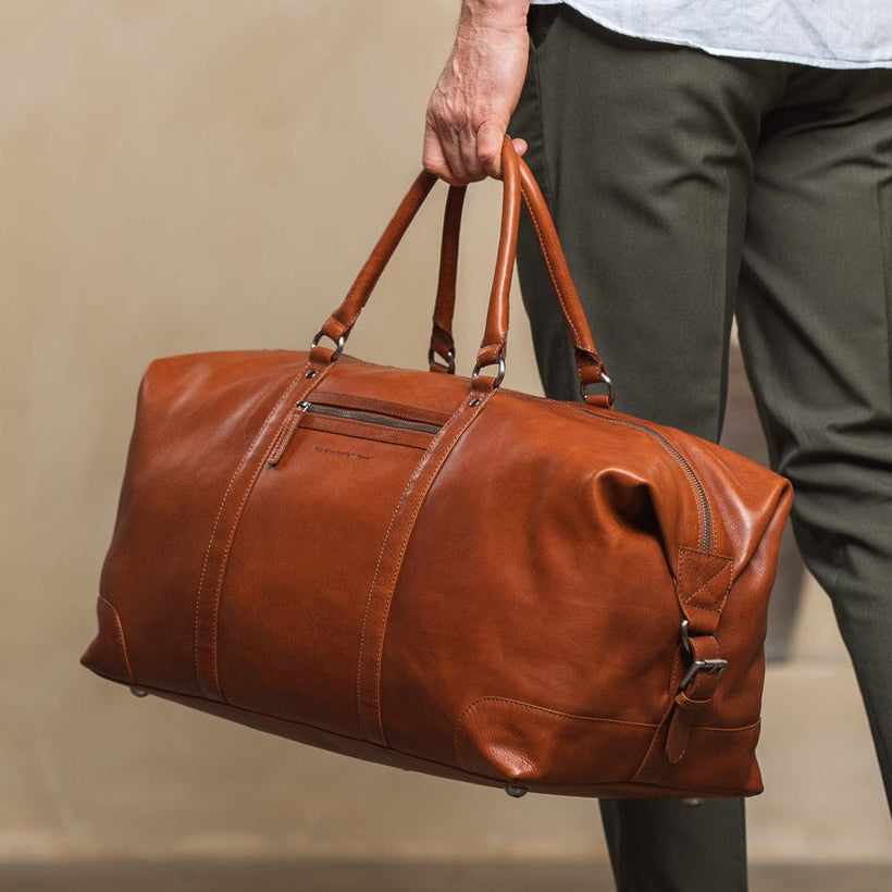 Cavoli Full-Grain Leather Weekender Bag dámská