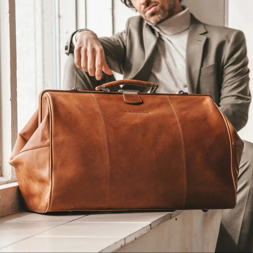Corfu Full-Grain Leather Weekender Bag dámská