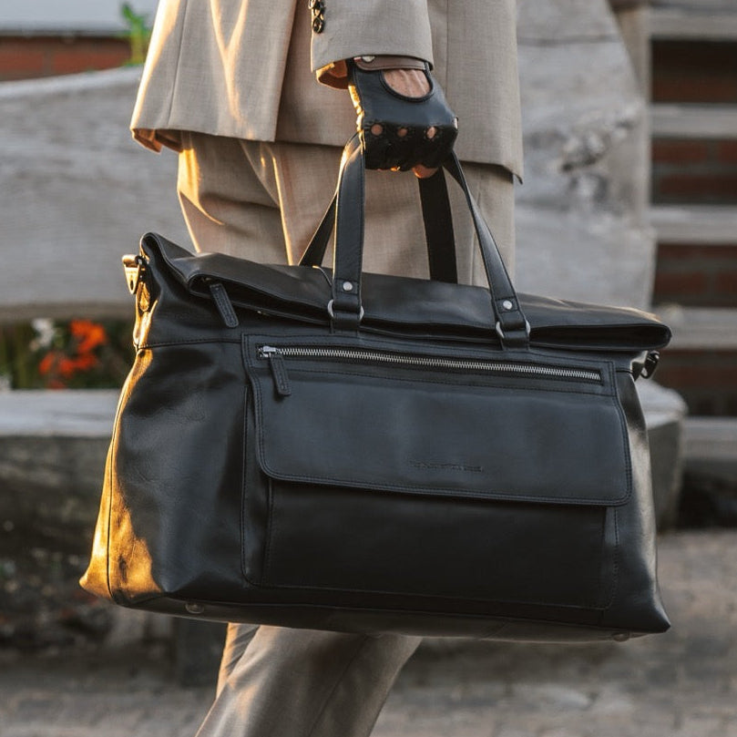 Lazio Full-Grain Leather Weekender Bag dámská